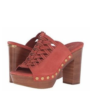 Michael kors Westley suade heels in cinnamon